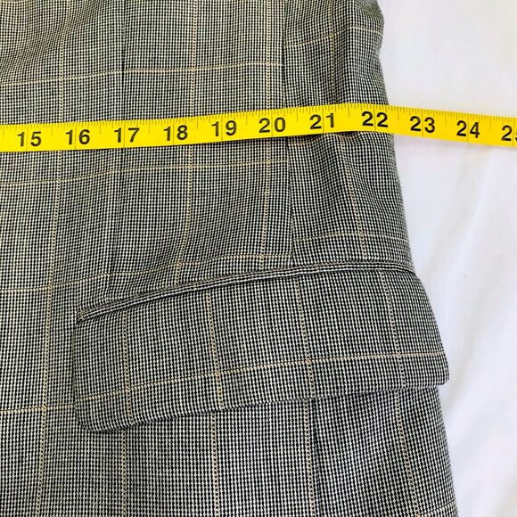 Jos A Bank Signature Sport Coat Windowpane Plaid Silk Wool 44 L Gray - Picture 8 of 13